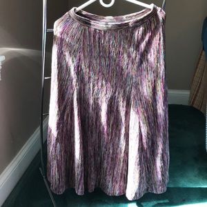 Long flowy multi-colored skirt